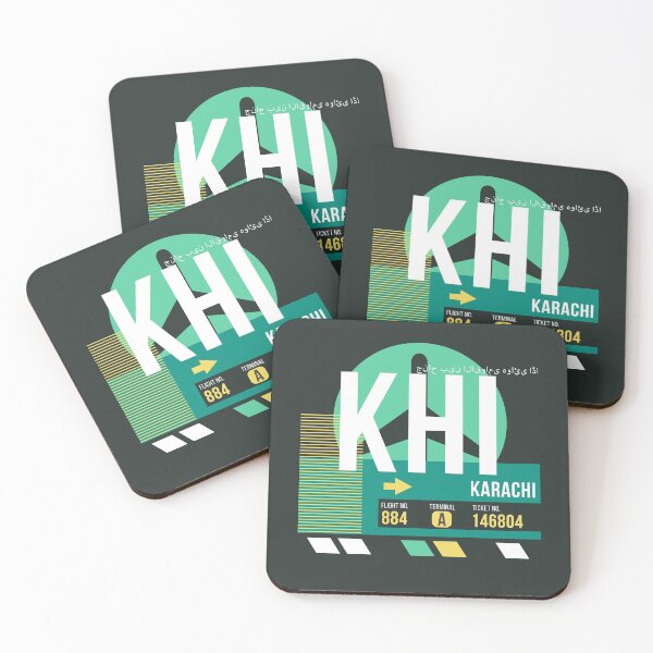 Item preview, Karachi (KHI) Airport Code Baggage Tag designed and sold by SLAG-Creative.