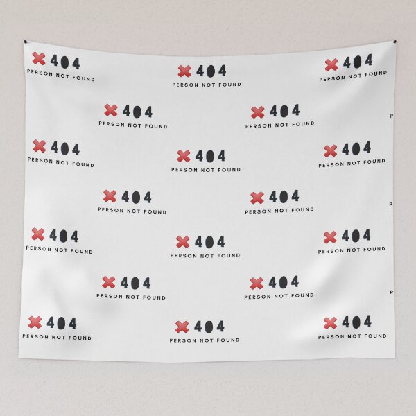 Item preview, 404 Person Not Found | Geek Collection designed and sold by Viombhte-Prints.