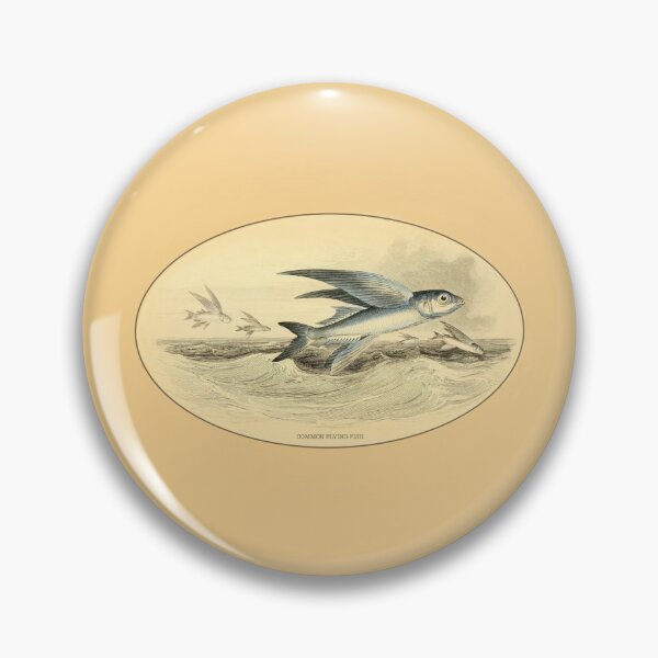 Item preview, Vintage Common Flying Fish Sea Life Artwork designed and sold by Gsallicat.