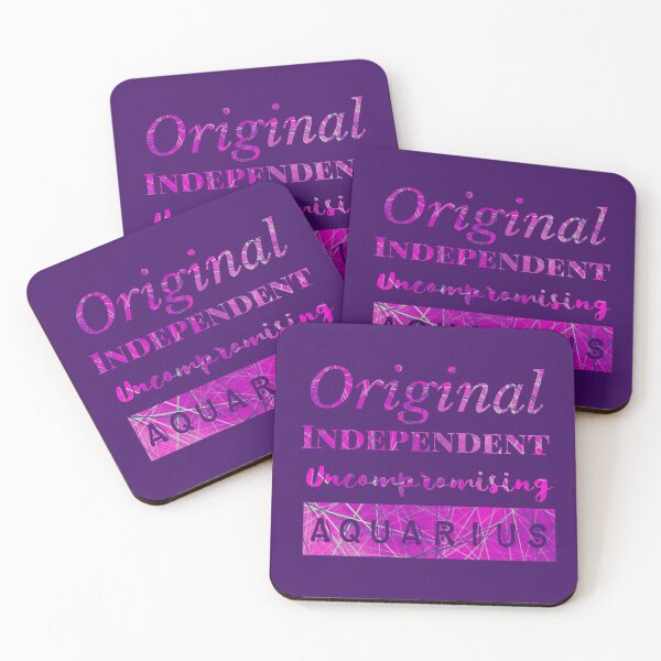 Item preview, Aquarius Pink Network Zodiac Sign Characteristic designed and sold by AMSonArt.