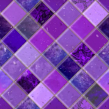 Artwork thumbnail, Pink/Purple Tile Pattern by DifferentCreate