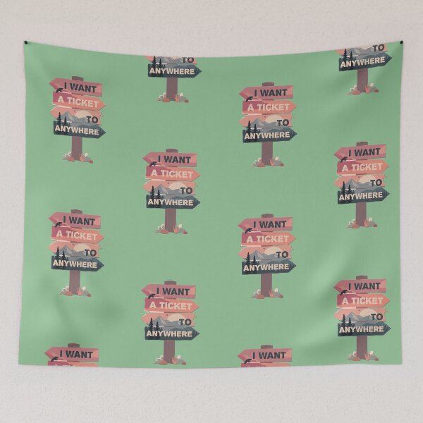 Item preview, I want adventure in the great wide somewhere - gift for travel lovers designed and sold by hyggekrog.