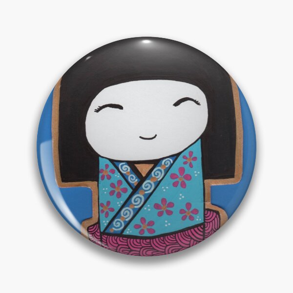 Item preview, Blue Kokeshi designed and sold by Hahico.