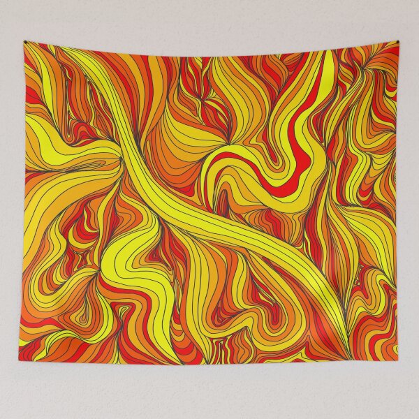 Item preview, Trippy flames designed and sold by CreativePetlin.