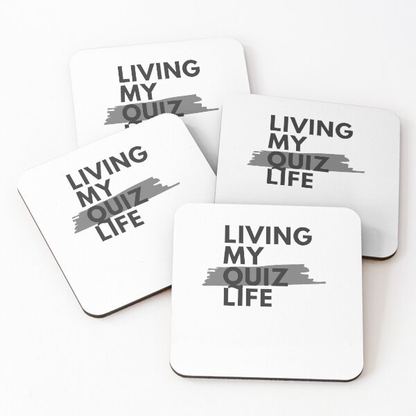 Item preview, Living my Quiz Life Grey designed and sold by PaynesPopUpQuiz.