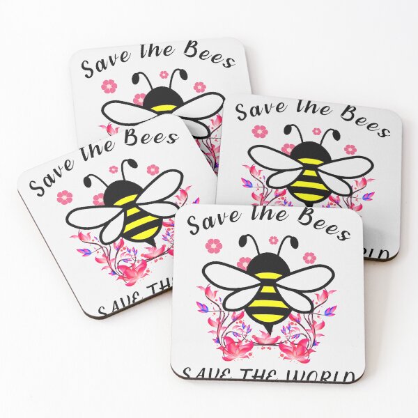 Item preview, SAVE THE BEES SAVE THE WORLD BLACK designed and sold by keemo2o.