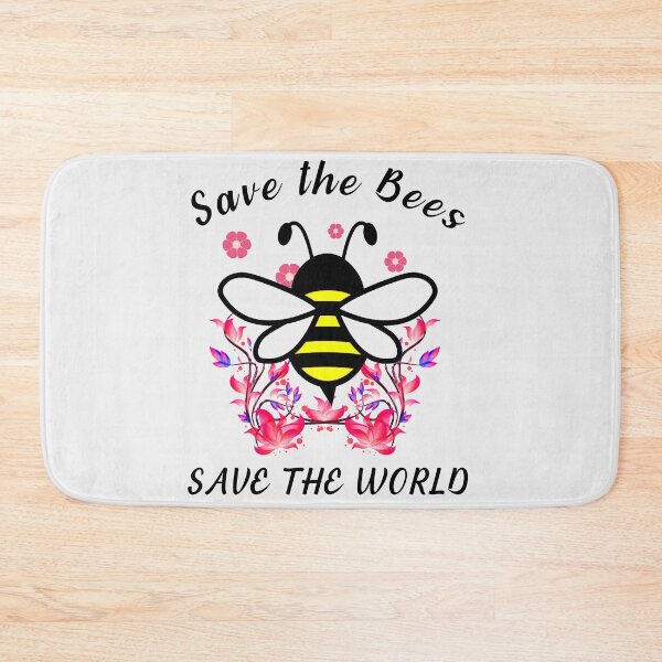 Item preview, SAVE THE BEES SAVE THE WORLD BLACK designed and sold by keemo2o.