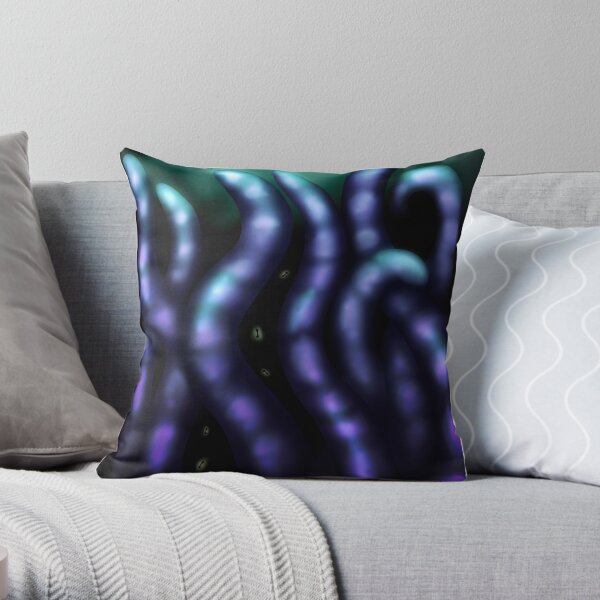 Creature of the abyss Throw Pillow