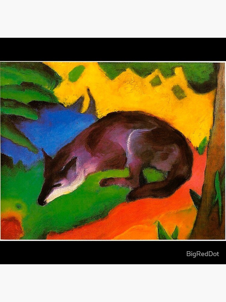 "Franz Marc fox Fuchs 1911 mask classic" Poster for Sale by BigRedDot Redbubble