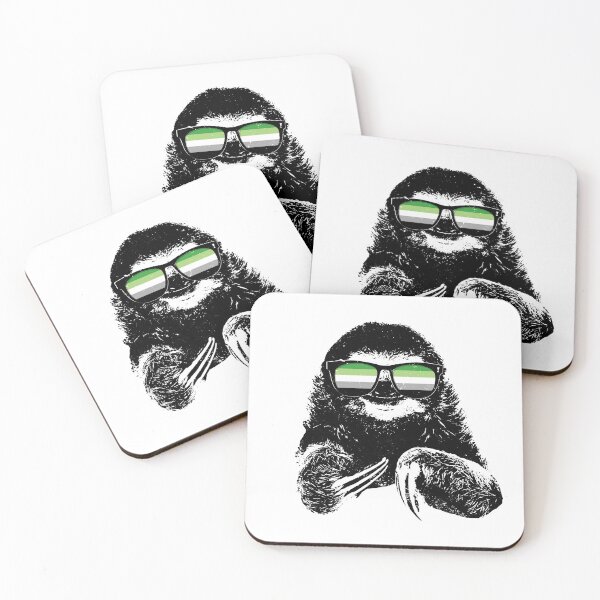 Item preview, Pride Sloth Aromantic Flag Sunglasses designed and sold by Patrick Hiller.