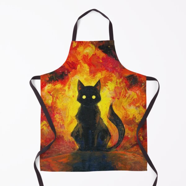 Item preview, Black Cat good luck Cats feline lovers Horror fire designed and sold by Coolstuff4you71.