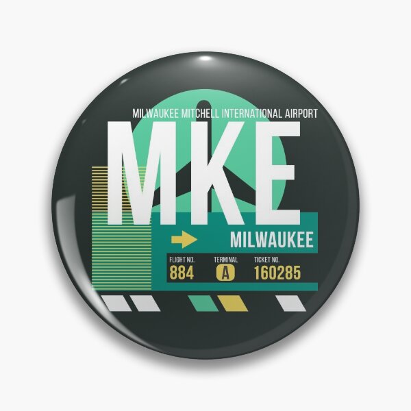Artikelvorschau, Milwaukee (MKE) Flughafencode Gepäckanhänger entworfen und verkauft von SLAG-Creative.