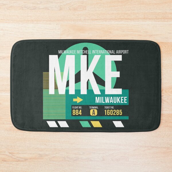 Item preview, Milwaukee (MKE) Airport Code Baggage Tag designed and sold by SLAG-Creative.