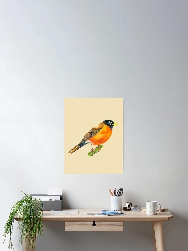 Thumbnail 2 of 3, Poster, American Robin  designed and sold by ColorSplendor.