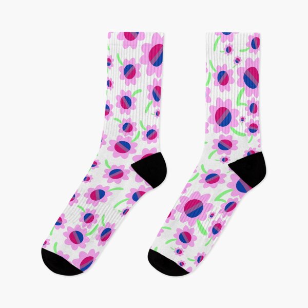 Item preview, Bisexual Pride Flag Flower Pattern designed and sold by MultifanArt1.