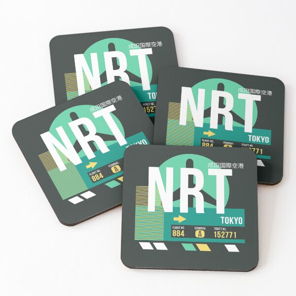Item preview, Tokyo (NRT) Airport Code Baggage Tag designed and sold by SLAG-Creative.
