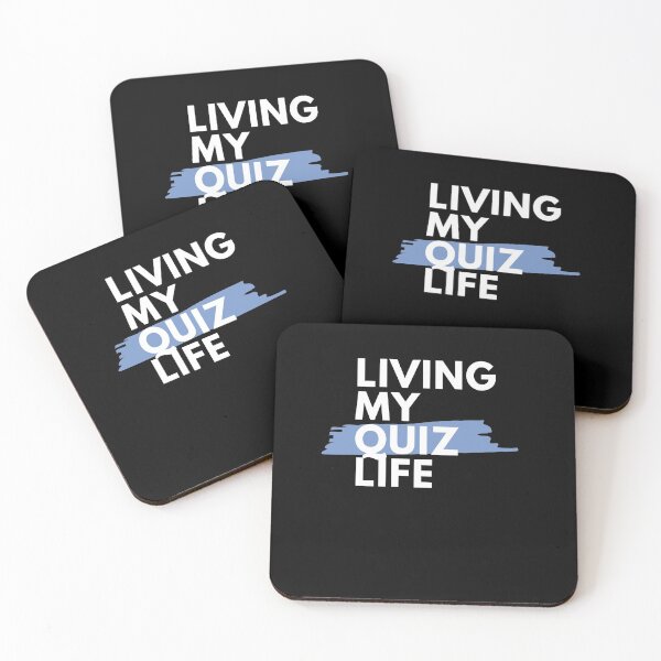 Item preview, Living my Quiz Life Blue designed and sold by PaynesPopUpQuiz.