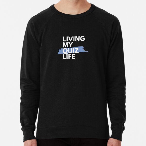 Item preview, Living my Quiz Life Blue designed and sold by PaynesPopUpQuiz.