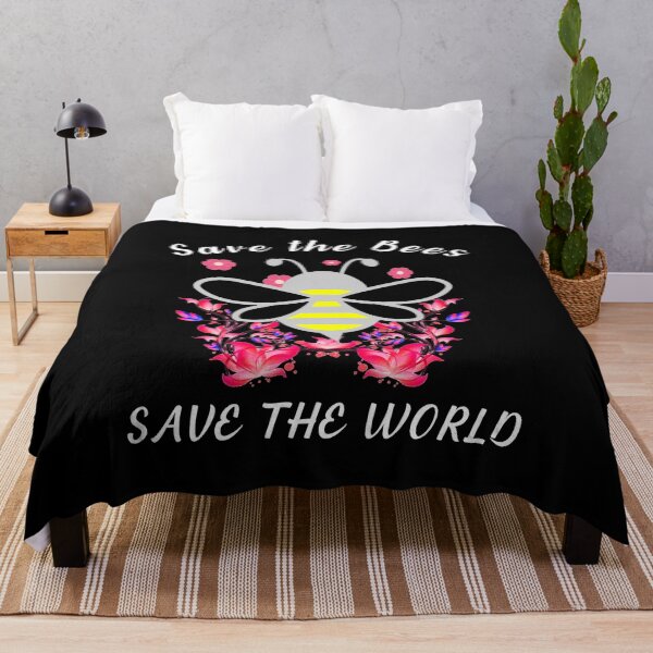 Item preview, SAVE THE BEES SAVE THE WORLD WHITE designed and sold by keemo2o.