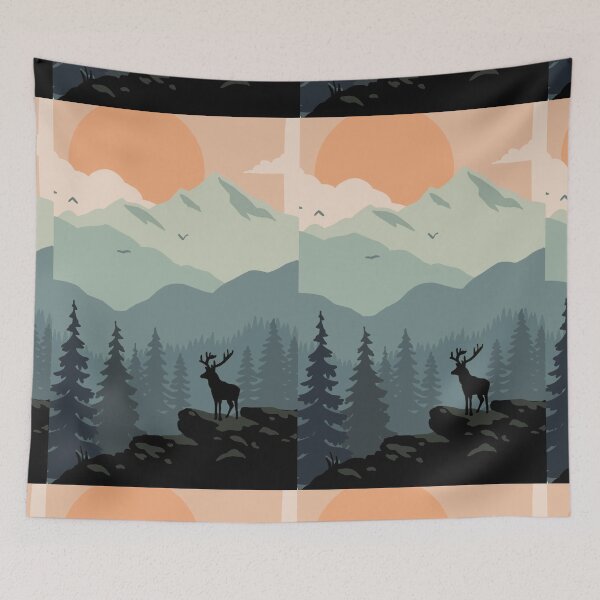 Item preview, Dear looking at the sunset designed and sold by dudilyra.