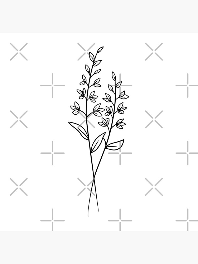 Fine line flower tattoo on Craiyon