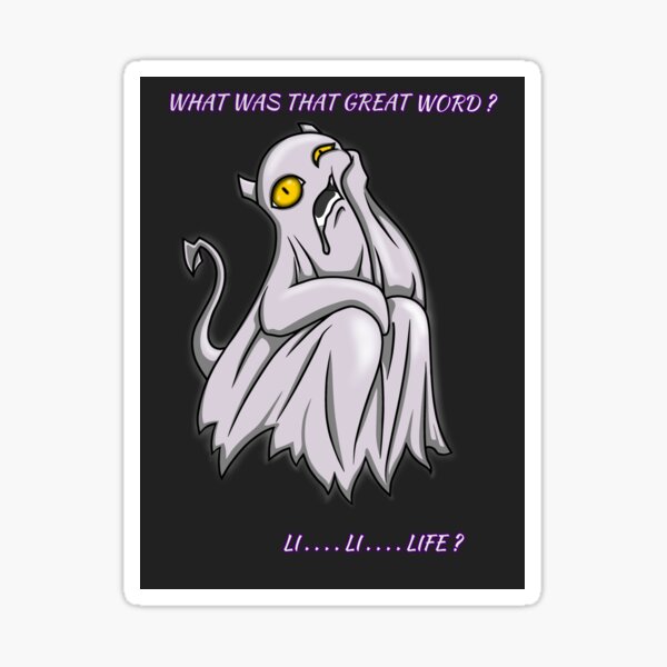 Thoughtful Ghost Sticker