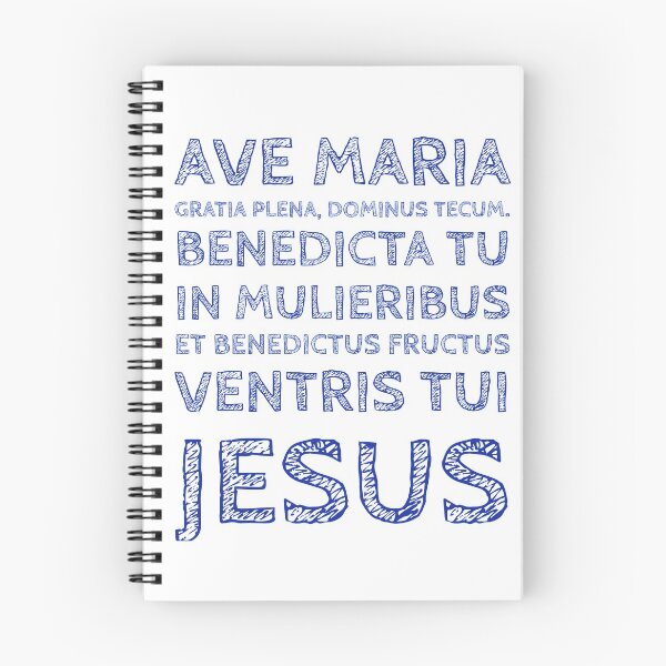 Item preview, Ave Maria Hail Mary Prayer in Latin designed and sold by MaryKunzGoldman.