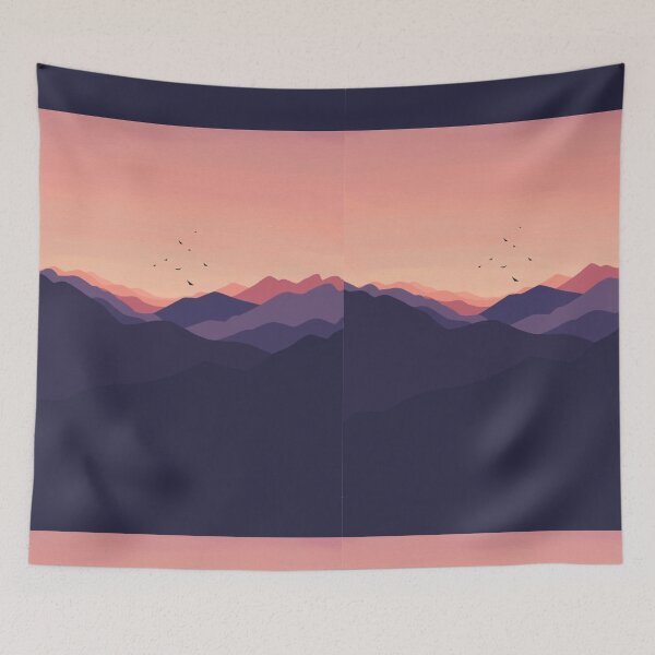 Item preview, Pretty Landscape with birds flying designed and sold by dudilyra.
