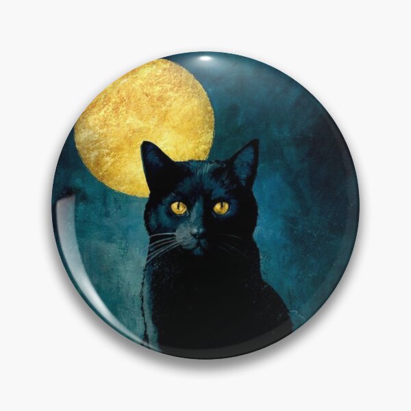 Item preview, Black Cat good luck Cats feline lovers Horror Moon designed and sold by Coolstuff4you71.