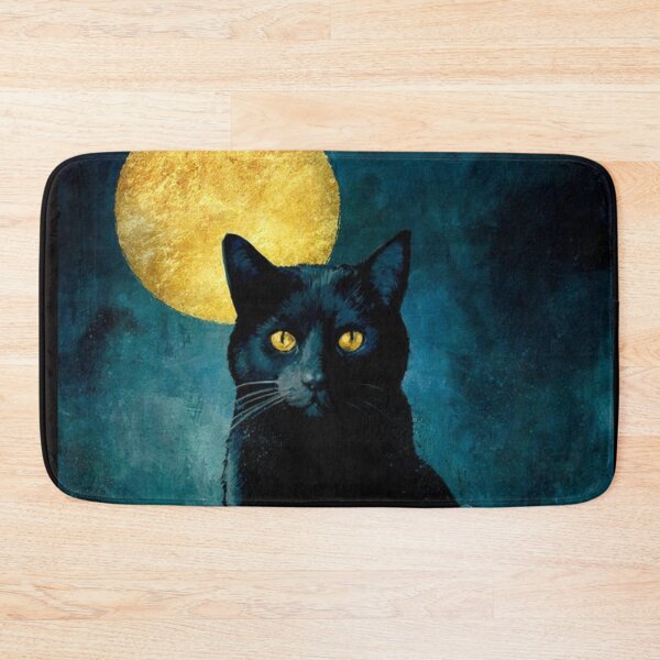 Item preview, Black Cat good luck Cats feline lovers Horror Moon designed and sold by Coolstuff4you71.