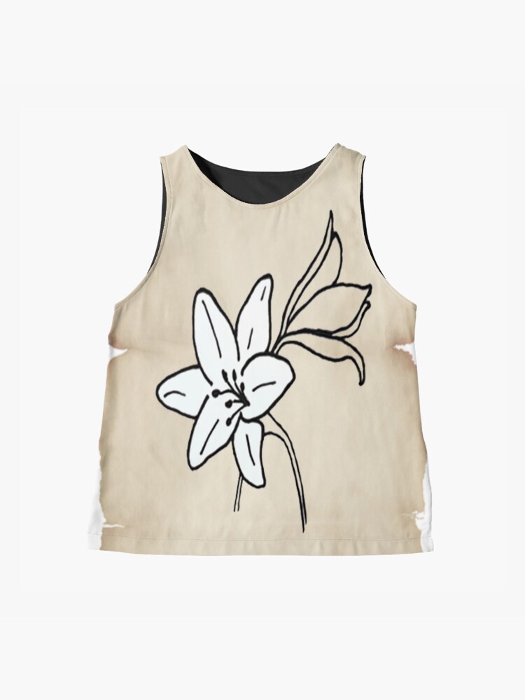 Thumbnail 4 of 6, Sleeveless Top, Lenormand Lilies Card - Hand Drawn designed and sold by TheMaverickSage.