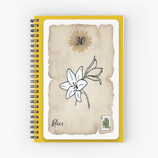 Item preview, Lenormand Lilies Card - Hand Drawn designed and sold by TheMaverickSage.