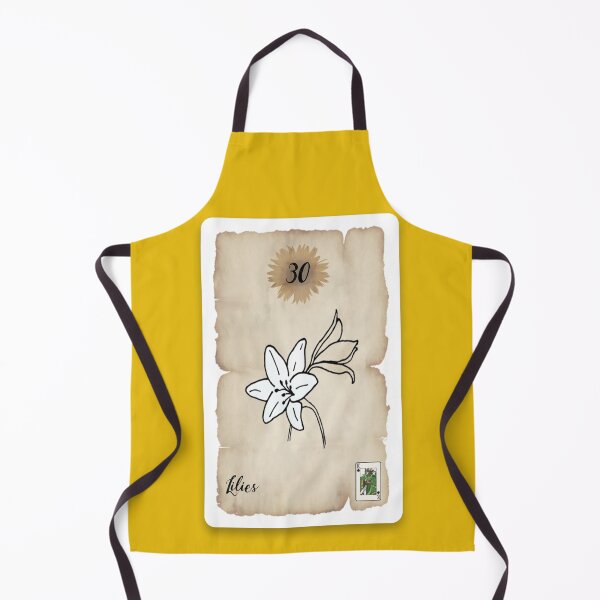 Item preview, Lenormand Lilies Card - Hand Drawn designed and sold by TheMaverickSage.