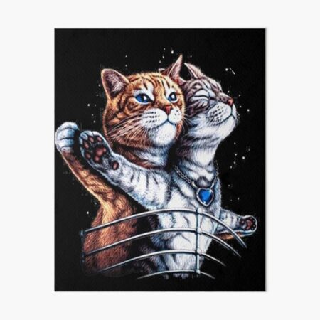 Titanic Cats Art Board Print