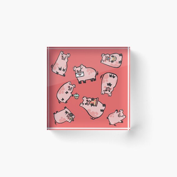 Item preview, Cute Cartoon Piggy Pattern Pusheen Style designed and sold by Porkzby.