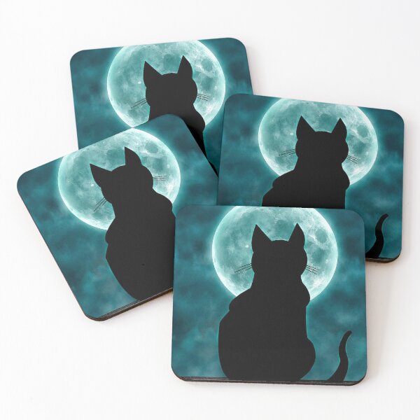 Item preview, Black Cat good luck Cats feline lovers Horror Moon designed and sold by Coolstuff4you71.