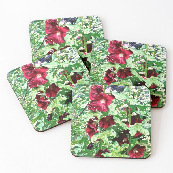Item preview, Red Hollyhocks designed and sold by Shulie1.