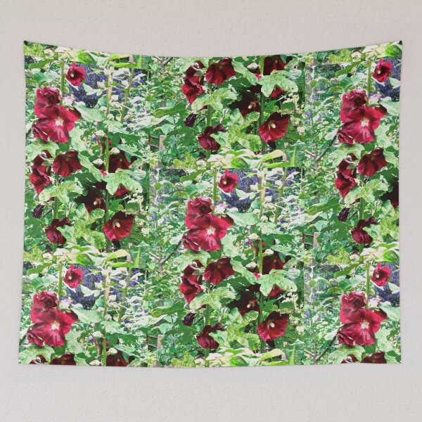 Item preview, Red Hollyhocks designed and sold by Shulie1.