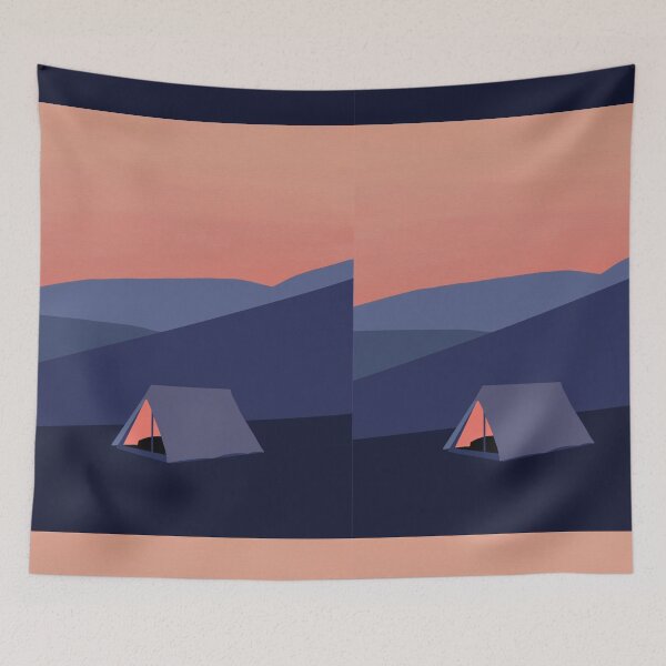 Item preview, Camping with a pretty landscape designed and sold by dudilyra.