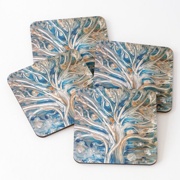 Item preview, Tree in Blue and Gold designed and sold by Karen Simon.