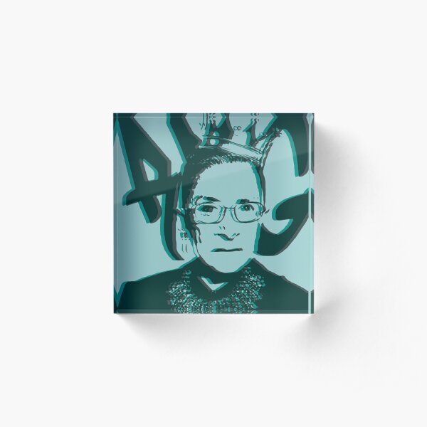 Emerald Graffiti RBG Acrylic Block