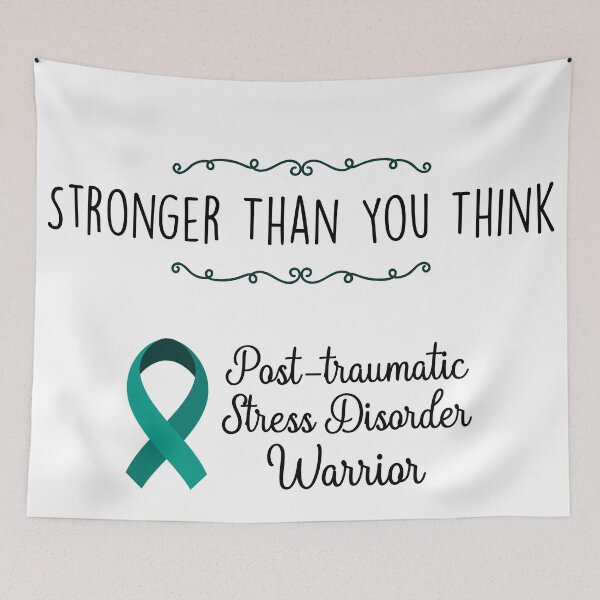 Item preview, PTSD Warrior, Post-traumatic Stress Disorder Awareness designed and sold by AnsDesigns.