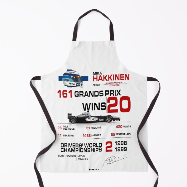 Item preview, Mika Hakkinen - F1 Stats with car & helmet design designed and sold by JageOwen.