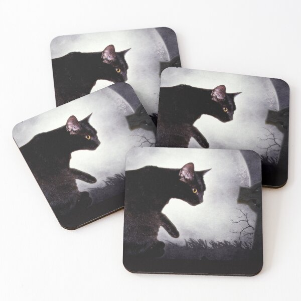 Item preview, Black Cat good luck Cats feline lovers Horror Moon designed and sold by Coolstuff4you71.