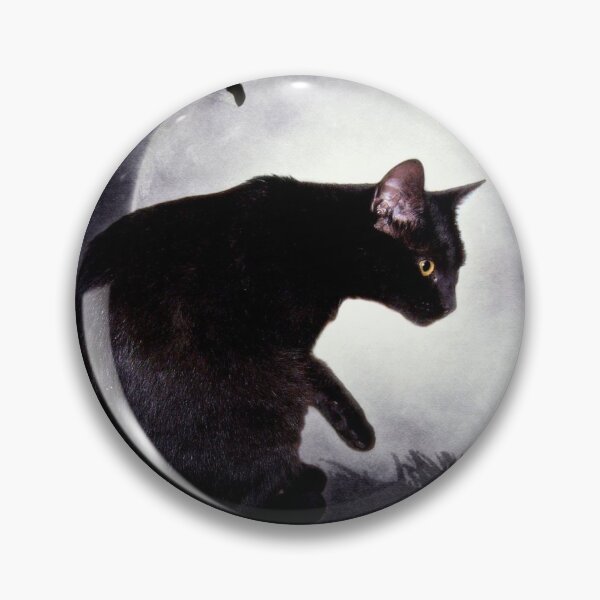 Item preview, Black Cat good luck Cats feline lovers Horror Moon designed and sold by Coolstuff4you71.