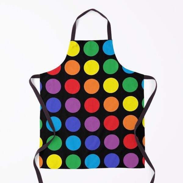 Item preview, Rainbow Polka Dots Black designed and sold by lornakay.