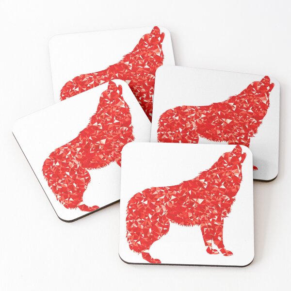 Item preview, Ruby Howling Wolf designed and sold by WowAllinOne.