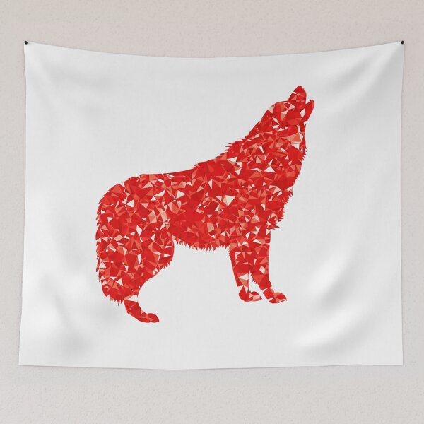 Item preview, Ruby Howling Wolf designed and sold by WowAllinOne.
