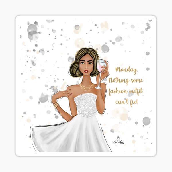 Monday fashion day Sticker