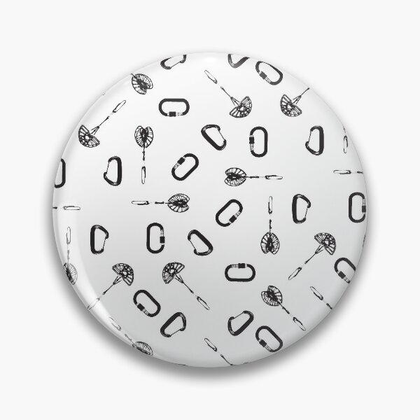 Item preview, Climbing trad gear pattern black designed and sold by Dreamakerstudio.